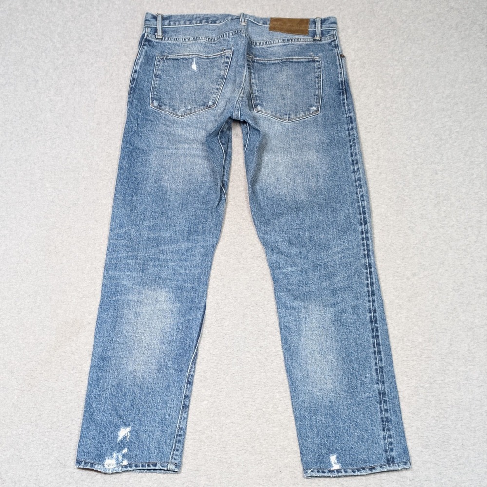 Todd Snyder NY Slim Fit Jeans Size 32x31 Japanese Selvedge Distressed Button Fly - Picture 2 of 14